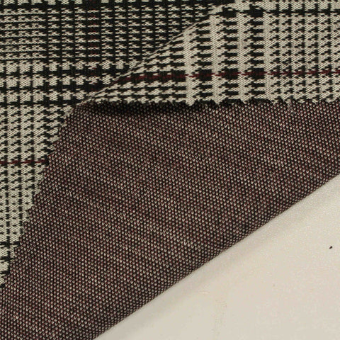 Black Houndstooth Jacquard, Polyester, 270 gsm, 160 cm, ref EF-207202