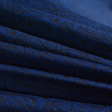 Jacquard Cotton Nylon Stretch Knit Fabric, 350 gsm, 160 cm — Navy — photo 2