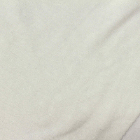 Polyester Viscose Stretch Jersey Knit Fabric, 122 gsm — White