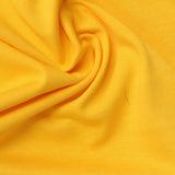 Cotton Polyester Jersey Knit Fabric, 200 gsm, 160 cm — Yellow — photo 2