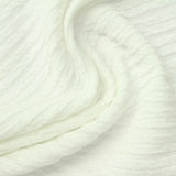 Striped Polyester Stretch Knit Fabric, 230 gsm, 160 cm — White — photo 2