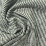 Heathered Grey Horizontal-Stripe Waffle Knit, Poly-Viscose — photo 2