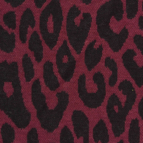 Black Leopard Jacquard, Polyester, 313 gsm