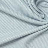 Viscose Stretch Rib Knit Fabric, 240 gsm, 130 cm — Blue — photo 2