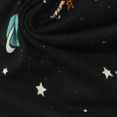 White Stars Rib Knit, Cotton