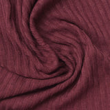 Dark Red Dot Rib Knit, Poly-Viscose — photo 2