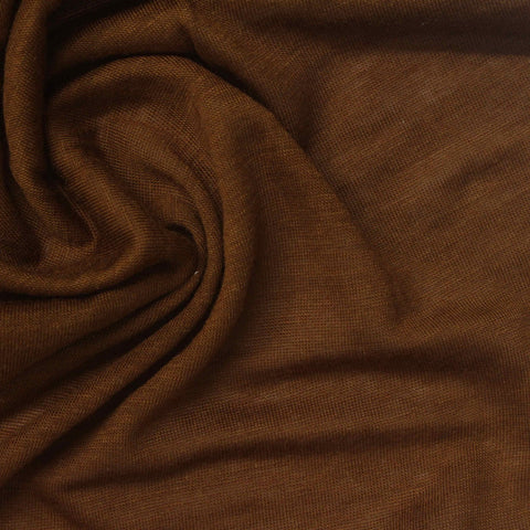 Brown Marl Jersey Knit, Tencel Lyocell-Wool, 110 gsm