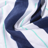 Navy Horizontal-Stripe Knit, Cotton — photo 2