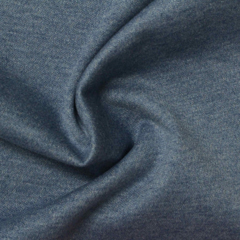 Blue Heathered-Marl Interlock Knit, Poly-Tencel Lyocell