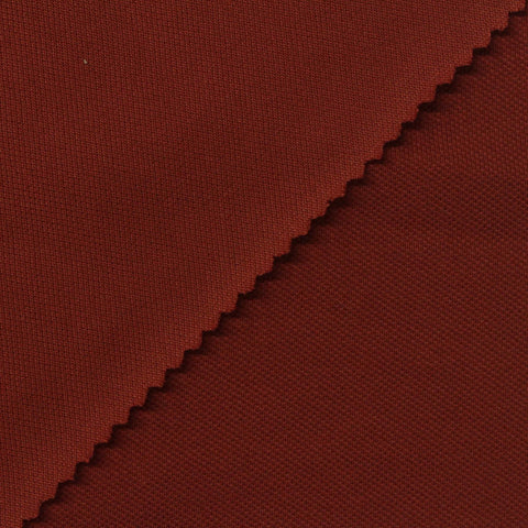 Cotton Polyester Stretch Piqué Knit Fabric, 200 gsm, 180 cm — Red