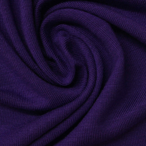 Dark Purple Jersey Knit, Viscose