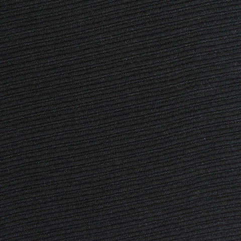 Black Ribbed Rib Knit, Polyester