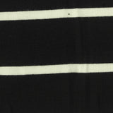 Black Stripes Jersey Knit, Viscose — photo 2