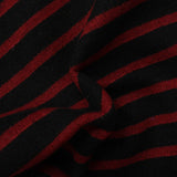 Red Horizontal-Stripe Interlock Knit, Poly-Acrylic — photo 2