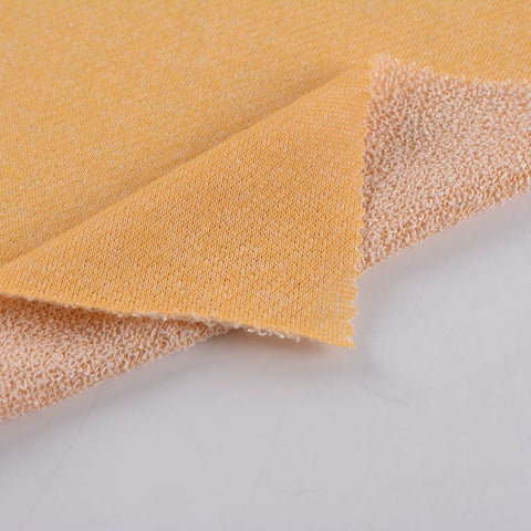 Yellow Marl French Terry, Cotton-Poly