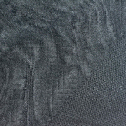 Washed Modal Polyester Piqué Knit Fabric, 195 gsm, 165 cm — Grey