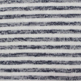 White Horizontal-Stripe Knit, Poly-Viscose — photo 2