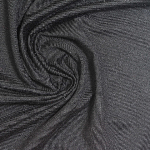 Polyester Stretch Milk Silk Knit Fabric, 205 gsm, 173 cm — Grey