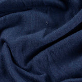 Brushed Polyester Stretch Chunky Knit Fabric, 230 gsm — Navy — photo 2