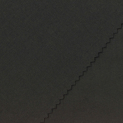 Polyester Viscose Stretch Woven Fabric, 240 gsm, 150 cm — Black, ref EF-269232