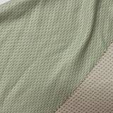 Light Green Geometric-Dash Interlock Knit, Viscose-Nylon — photo 2