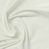 Jacquard Polyester Stretch Mesh Fabric, 130 gsm, 155 cm — White — photo 2