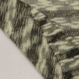 Dark Grey Horizontal-Stripe Chunky Knit, Cotton-Poly — photo 2