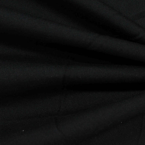Cotton Polyester Knit Fabric, 170 gsm, 147 cm — Black