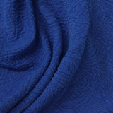 Blue Tone-on-Tone Interlock Knit, Polyester — photo 2