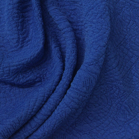 Blue Tone-on-Tone Interlock Knit, Polyester, 270 gsm