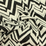 Black Zigzag Jacquard, Polyester — photo 2