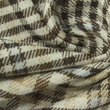 Cream Houndstooth Interlock Knit, Polyester — photo 2