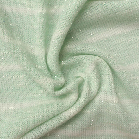 Pale Green Marl Chunky Knit, Poly-Viscose