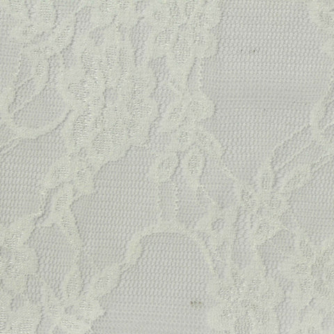 White Floral Lace, Nylon, 110 gsm, 150 cm