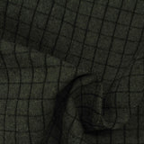 Dark Green Check Twill, Cotton-Poly — photo 2