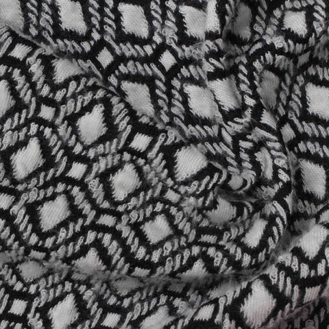 Dark Grey Marl Jacquard, Polyester, 271 gsm