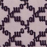 Jacquard Flocked 100% Polyester Knit Fabric, 50 gsm, 150 cm — Purple — photo 2