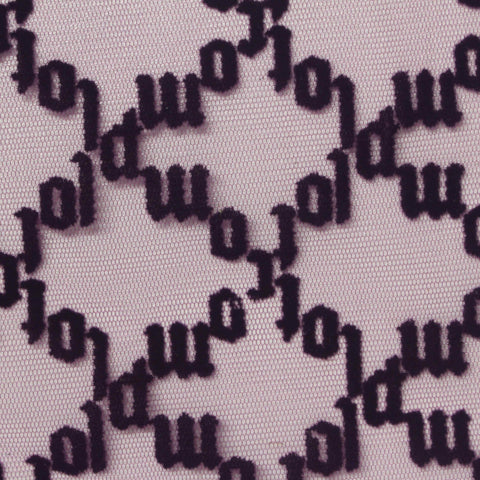 Jacquard Flocked 100% Polyester Knit Fabric, 50 gsm, 150 cm — Purple
