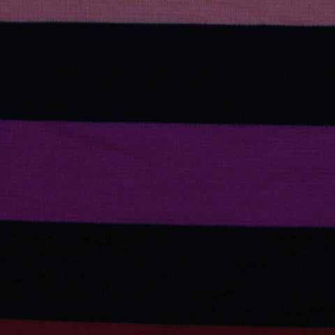 Pink Diagonal-Stripe Ponte Knit