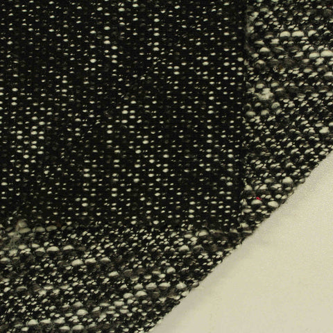 Black Marl French Terry, Poly-Cotton, 377 gsm