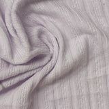 Grey Tone-on-Tone Rib Knit, Cotton-Poly — photo 2