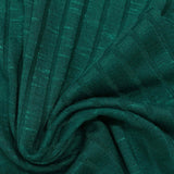 Viscose Polyester Stretch Rib Knit Fabric, 220 gsm — Green — photo 2