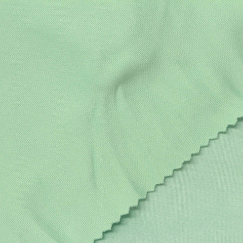 Polyester Viscose Stretch Scuba Knit Fabric, 260 gsm, 150 cm — Green