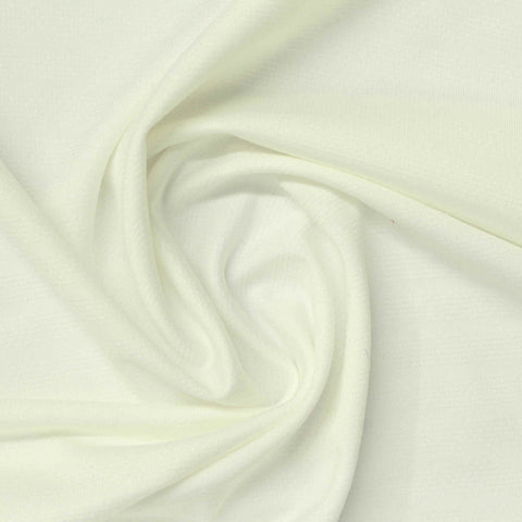 Striped Nylon Stretch Knit Fabric, 185 gsm — White