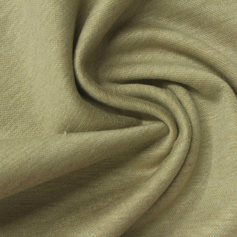 Olive Marl Interlock Knit, Poly-Viscose
