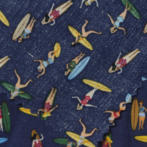 100% Cotton Poplin Fabric, 100 gsm, 150 cm — Navy