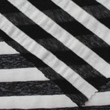 Black Diagonal-Stripe Jersey Knit — photo 2