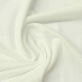 Brushed Polyester Stretch Milk Silk Knit Fabric, 180 gsm, 170 cm — White — photo 2