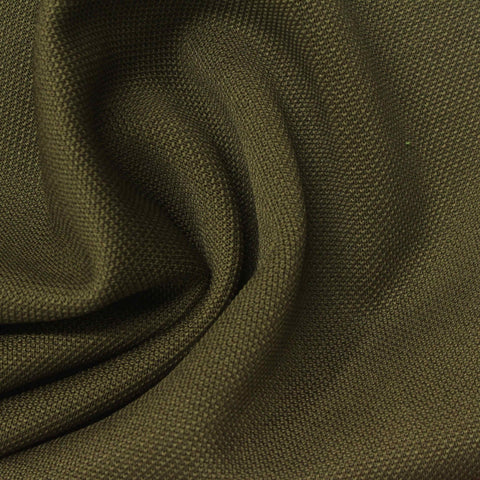 Polyester Cotton Stretch Piqué Knit Fabric, 300 gsm, 168 cm — Khaki