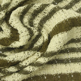 Cream Horizontal-Stripe Rib Knit, Poly-Cotton — photo 2